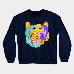Boston Terrier Dog Lovers Pastel Art Crewneck Sweatshirt